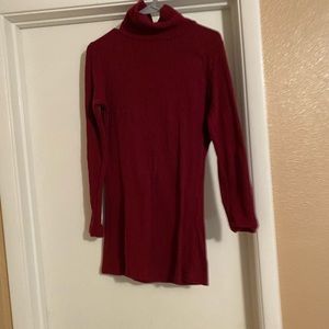 Sweater dress maroon nwot